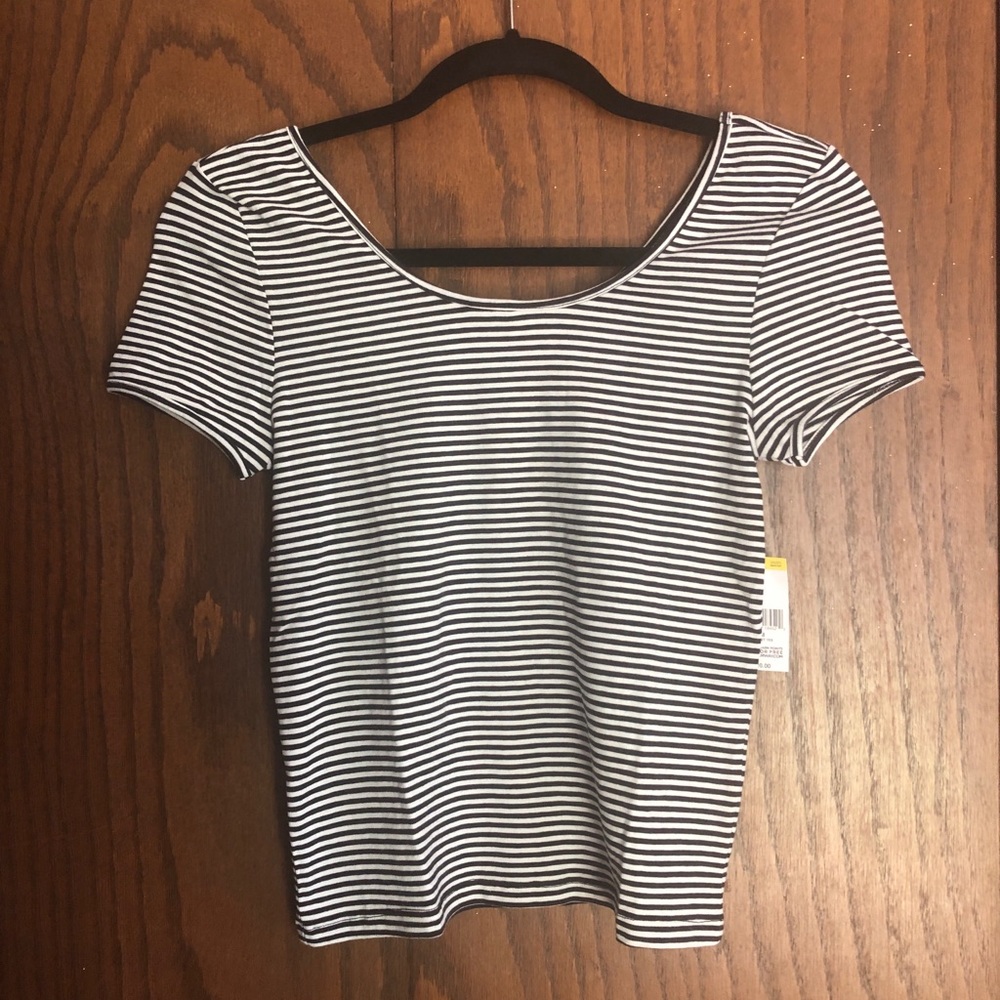 Bongo Junior’s Black & White Striped Tee